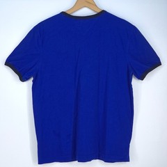 Tommy Hilfiger Colorblock Spellout Logo T-Shirt Men Large Blue 1990s Inspired