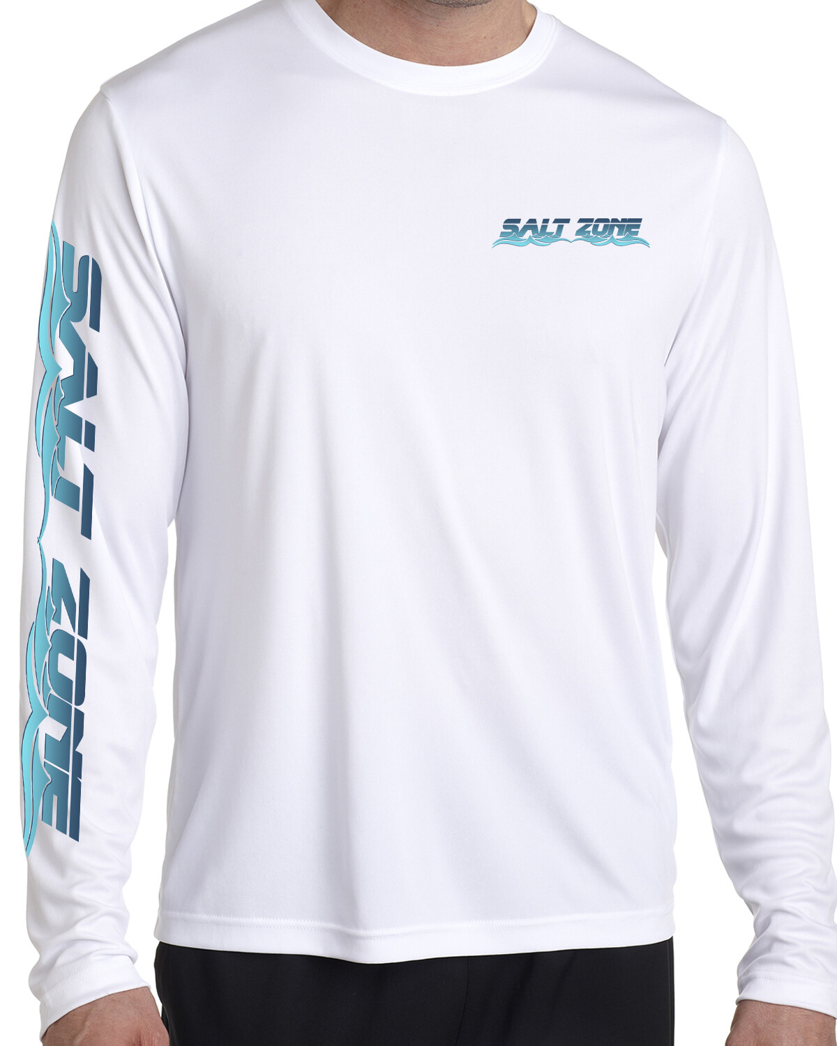 Salt Zone t shirt long sleeve microfiber saltwater fishing uv upf 50+ Mako Shark gallery
