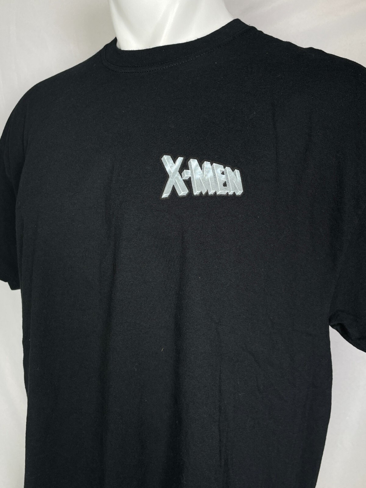 X-Men Cartoon 90's Style Black T-Shirt Wolverine Storm Cyclops Beast Men's XL gallery