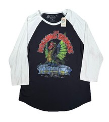 The Rolling Stones Dragon Raglan Sleeve Shirt Retro Lucky Brand Shirt XL NWT