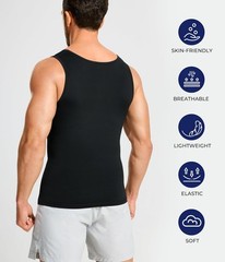 Mens Slimming Compression Shirt Tummy Control Shapewear Tank Top Undershirt Vest