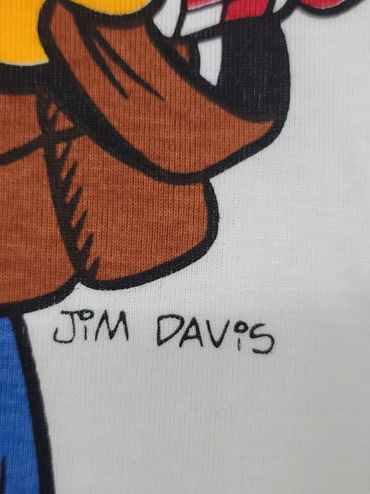 Vintage 1991 Garfield Odie Camping Shirt OSFA Single Stitch Jumbo Print Tee gallery