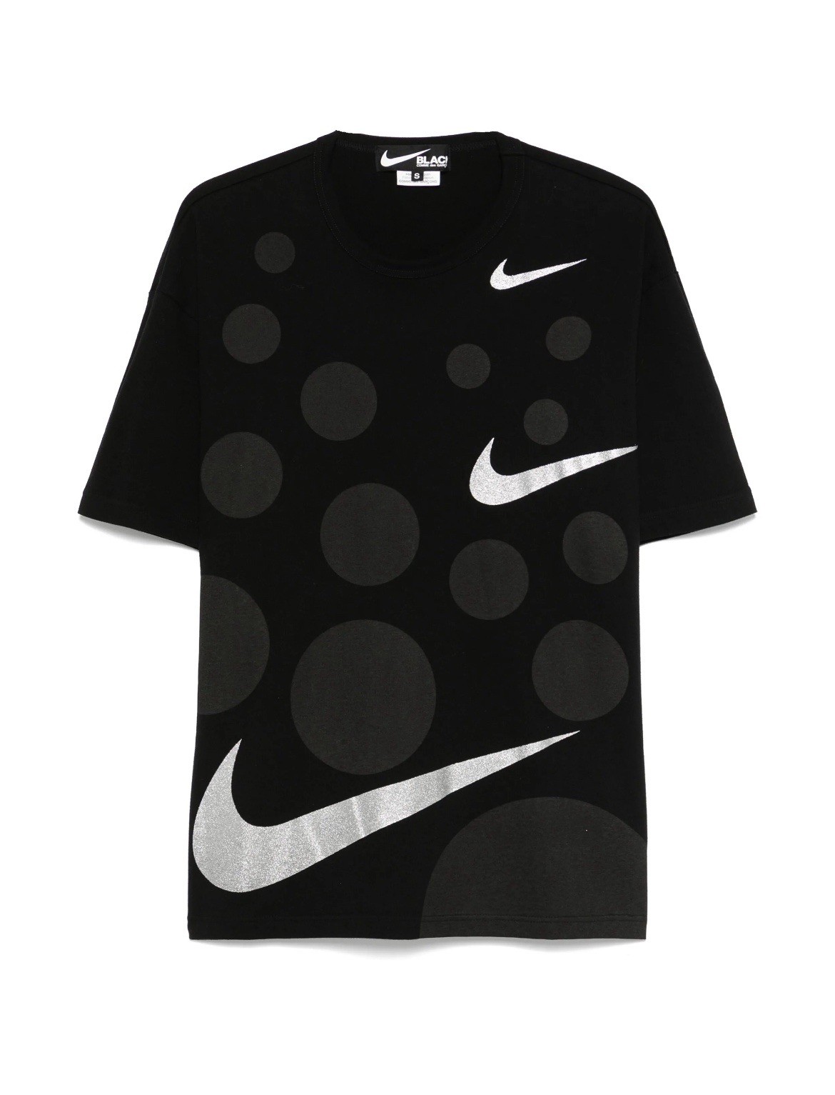Comme Des Garcons Black Nike Swoosh Jersey T-Shirt CDG collab Short sleeve blk