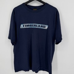 Vintage Timberland Medium Blue Short Sleeve T Shirt Casual Outdoor Made in USA