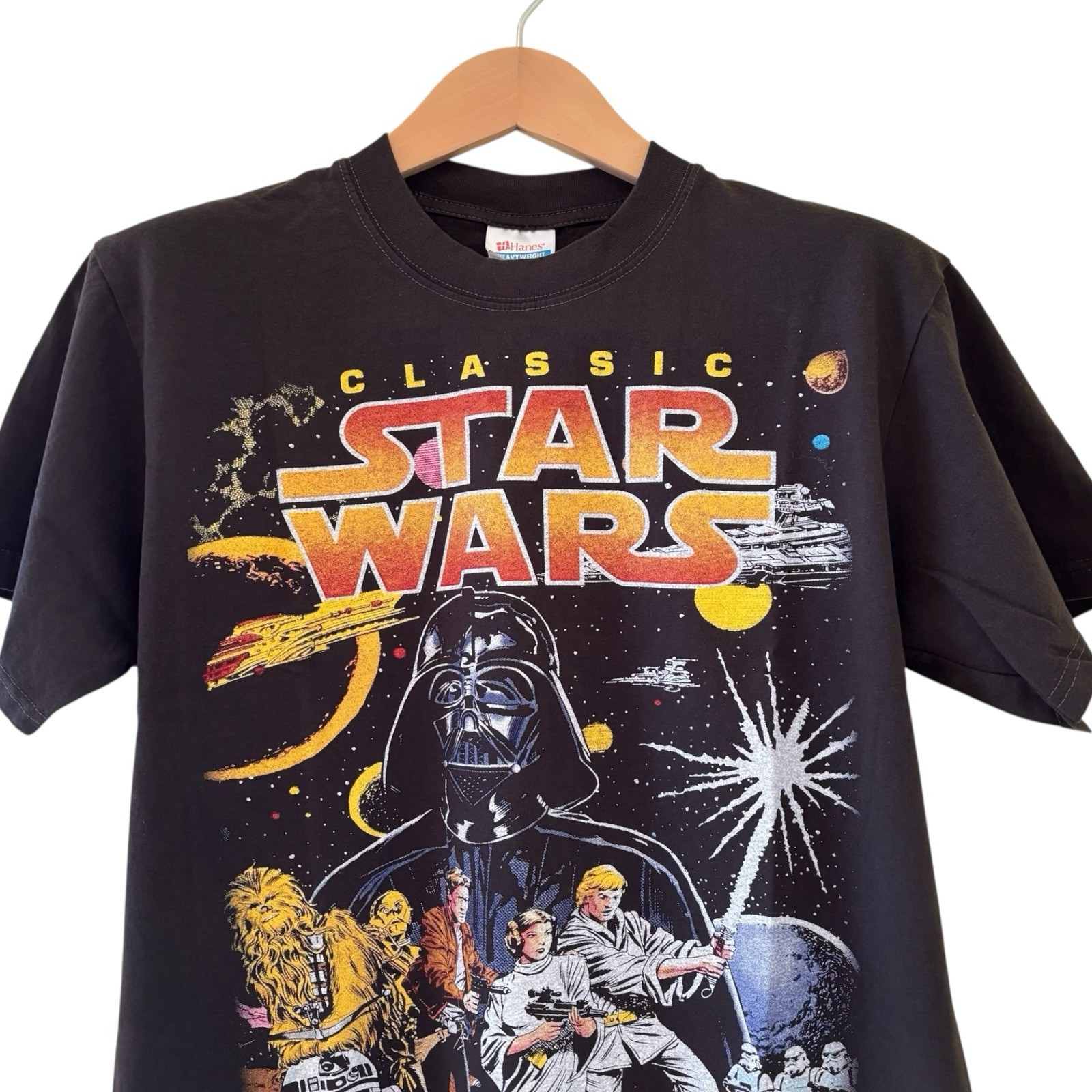 Vintage Star Wars Classic Rebels Darth Vader Modern T-Shirt REPRINT Size Large gallery
