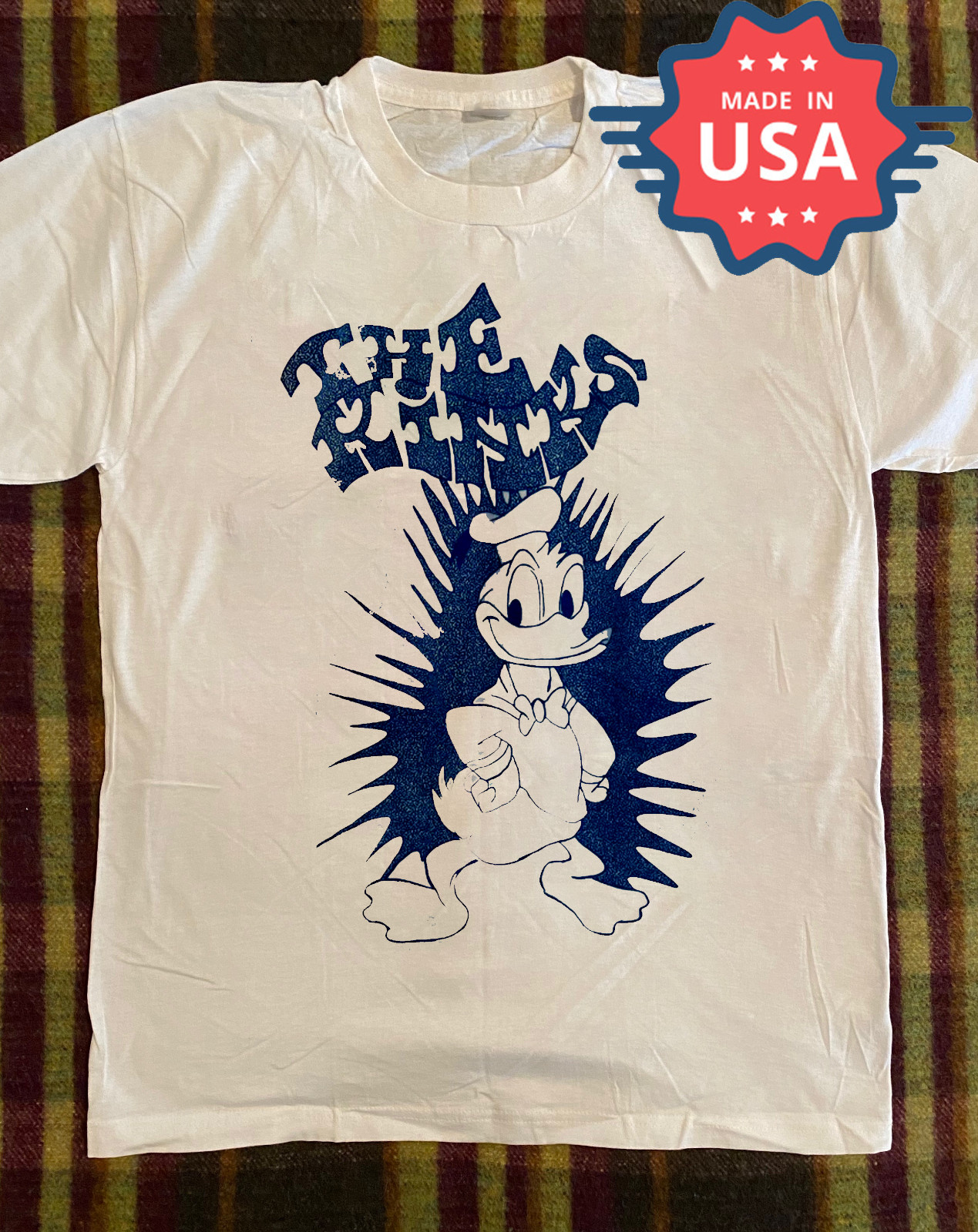 Rare! the Kinks Band Donald Duck Cotton Shirt Unisex Tour S to 5XL EL300