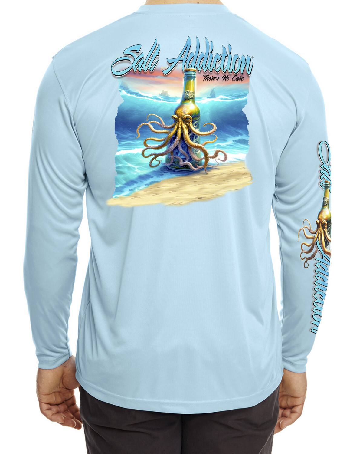 Saltwater Fishing Performance t shirt Salt Addiction long sleeve 50+ uv
