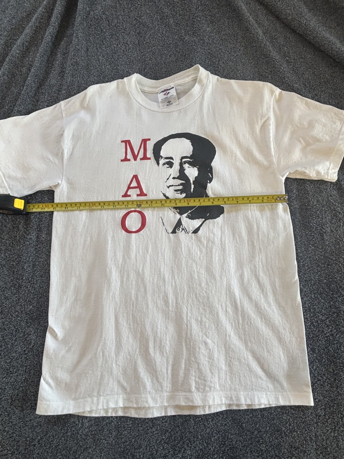 Vintage 90’s Mao Zedong China T-Shirt Size M One Washed & No Worn Jerzees USA gallery
