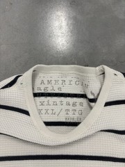 Vintage American Eagle Thermal With White And Blue Stripes Sz 2xl