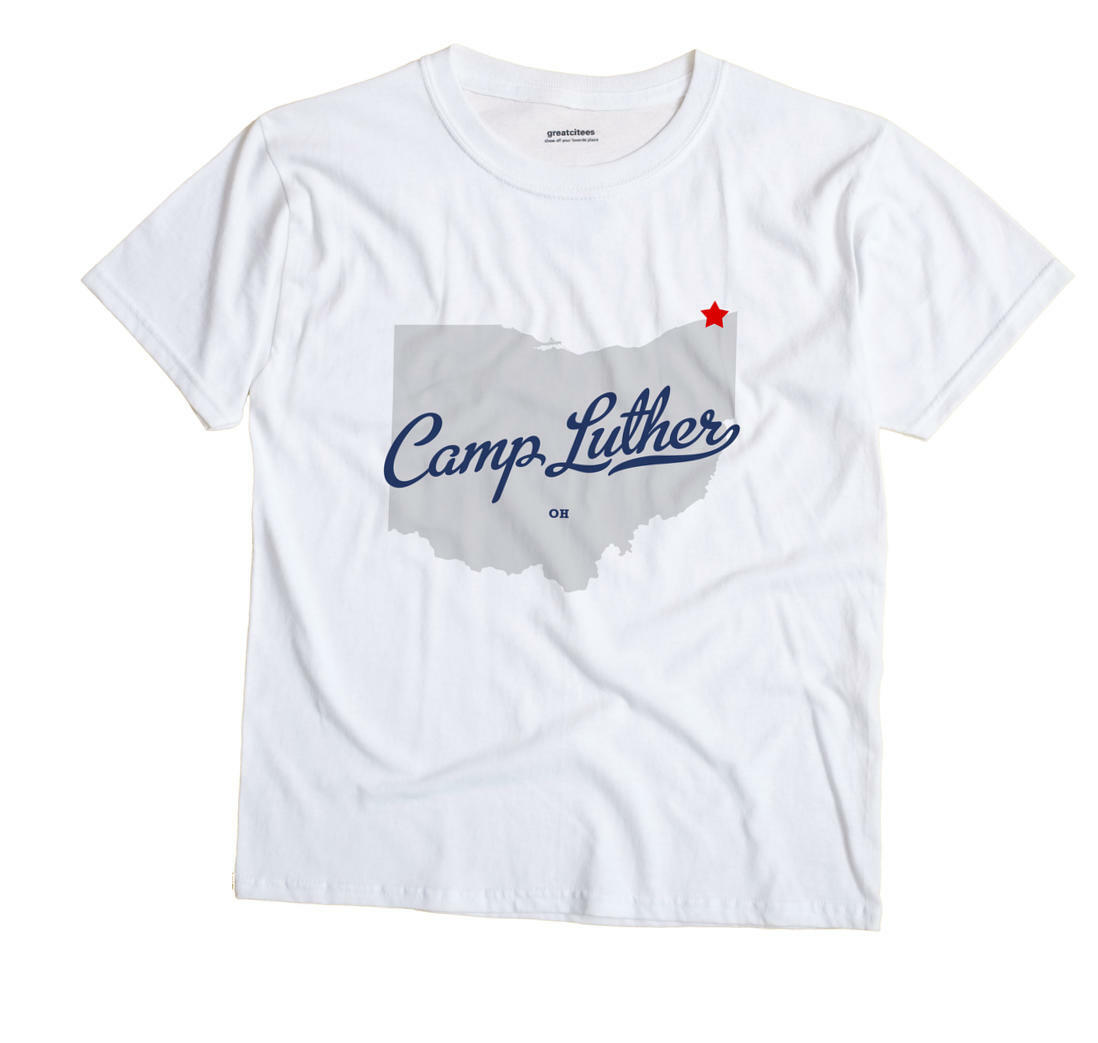 Camp Luther Ohio OH T-Shirt MAP gallery