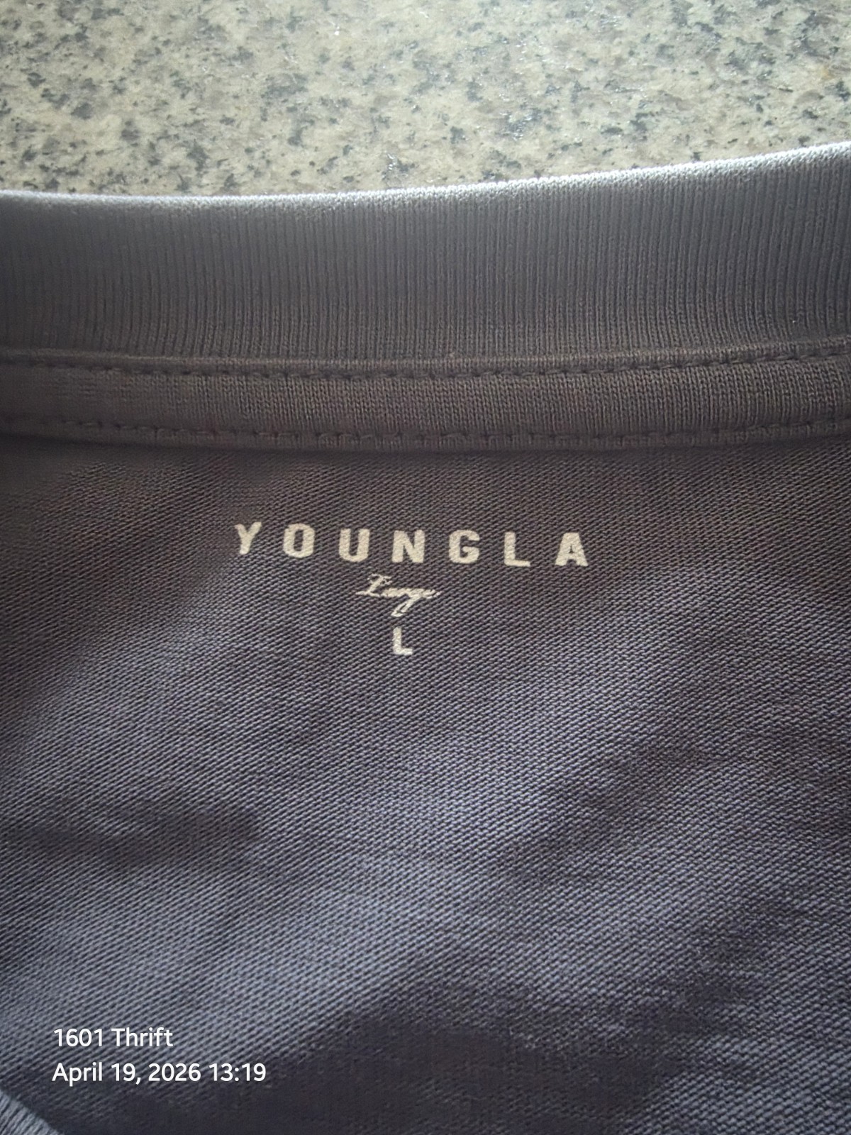 YoungLA 4184 Royal Knight Tee Grey Size Large gallery