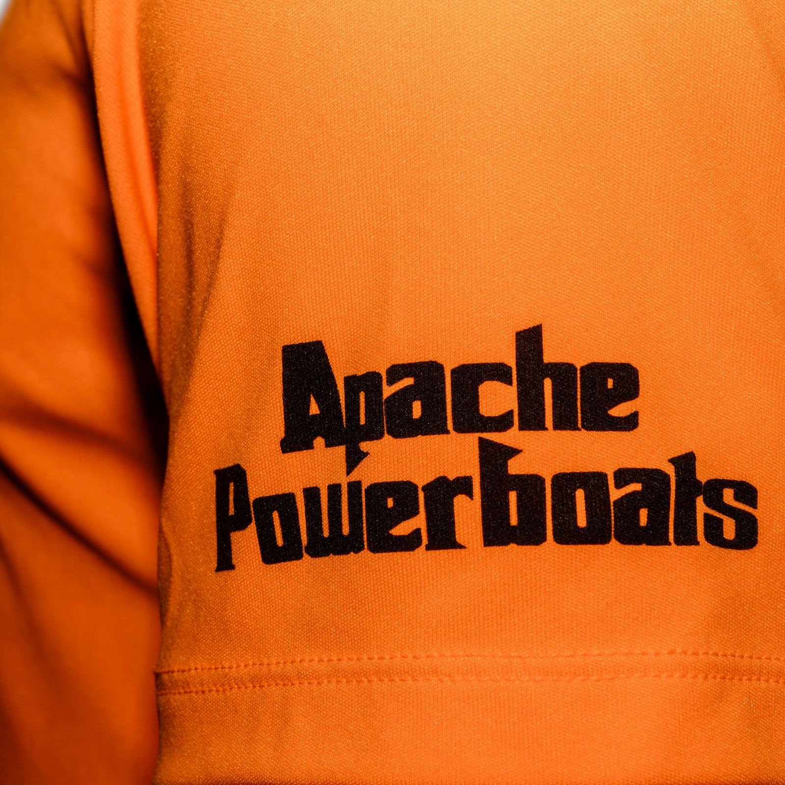 Apache Powerboats Cool-DRI Monochromatic Logo T-Shirt | Safety Orange gallery