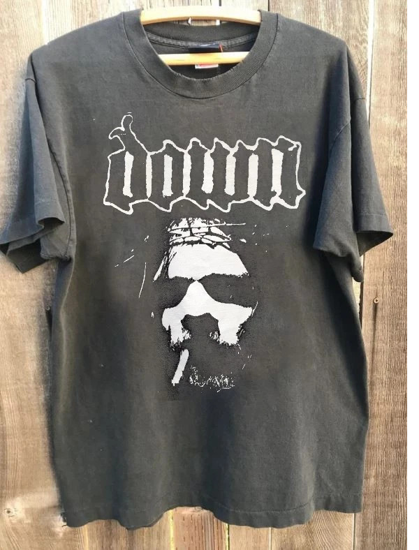 2002 Down Band T-Shirt ”Nola” Album Cover charcoal t-shirt