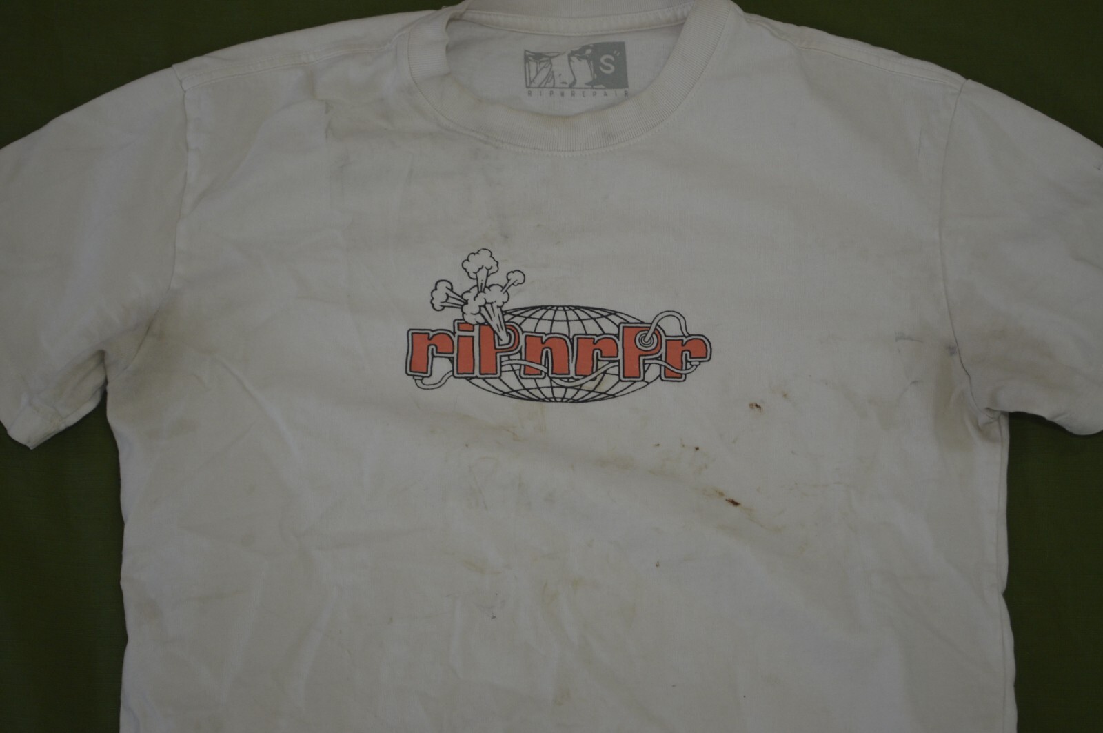RIP Rapper Hip Hop Rap Tee White T Shirt Size S Made in USA DESTROYED gallery