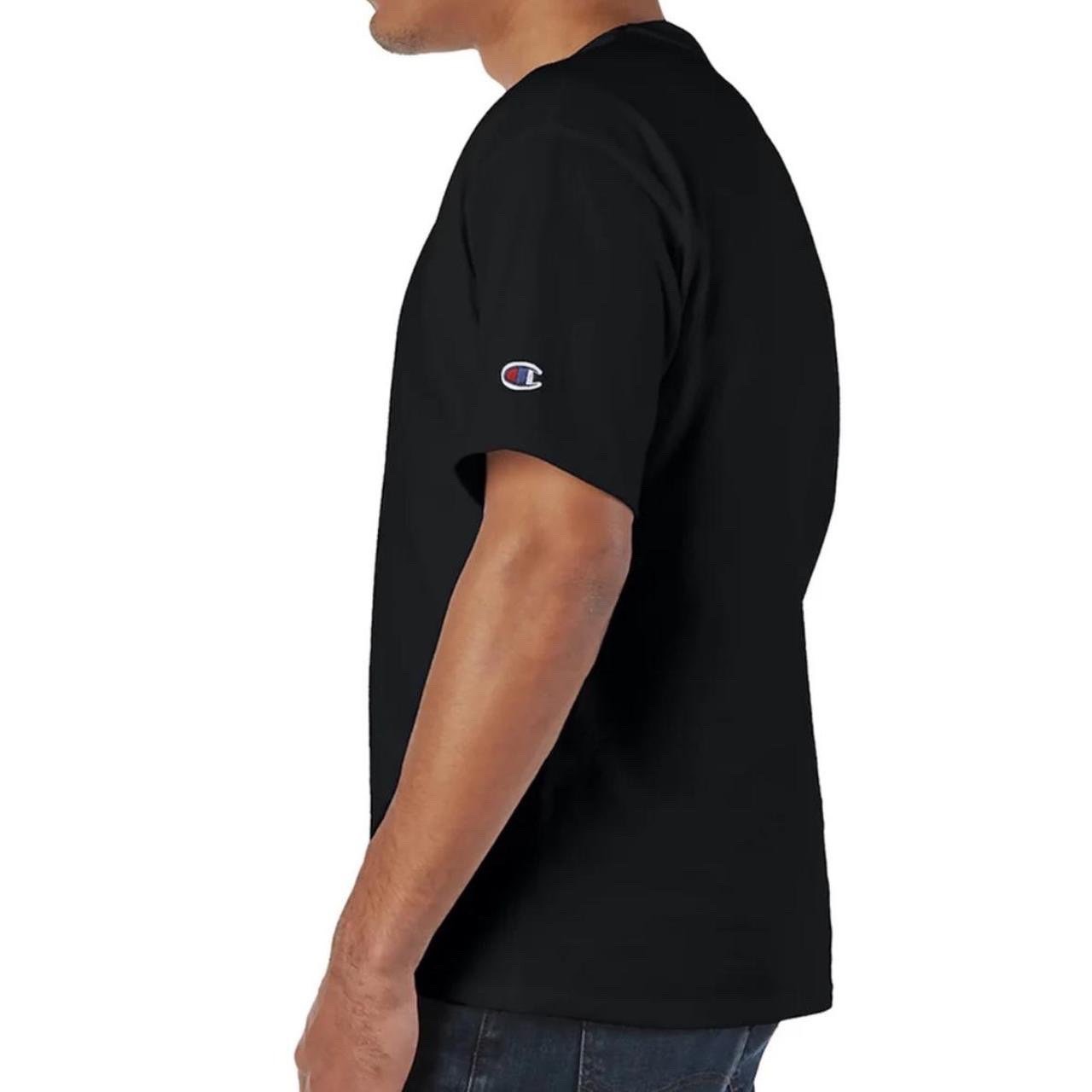 Champion T425 Men Crew Neck Short Sleeves T-Shirt - Medium Black gallery