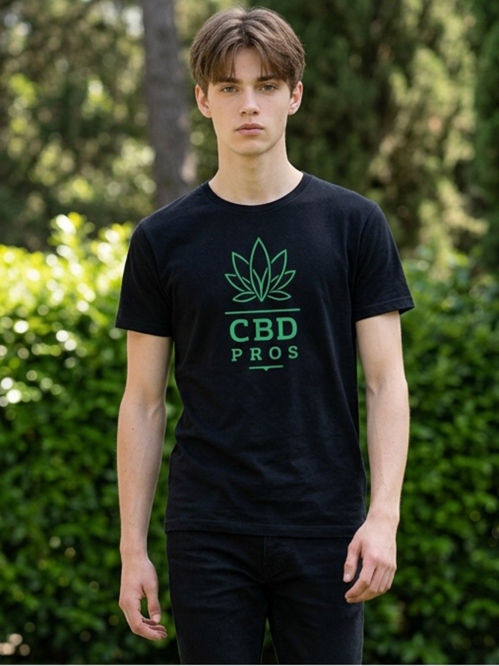 EUC Bella Canvas Unisex Black Short Sleeve Tee Shirt Graphic “CBD Pros” – XL