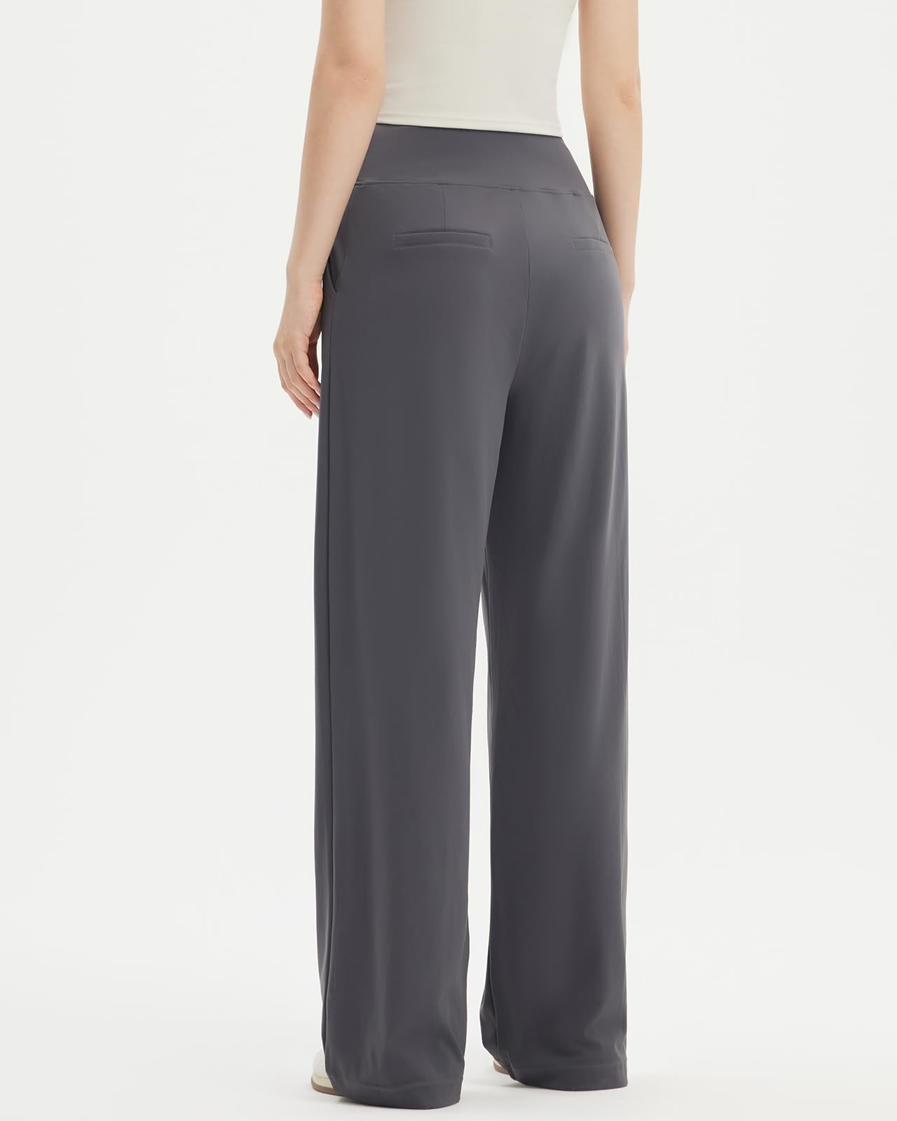 Women Casual Wide Leg Pants 2025 High Waisted Lounge Work Pant with Pockets (... gallery