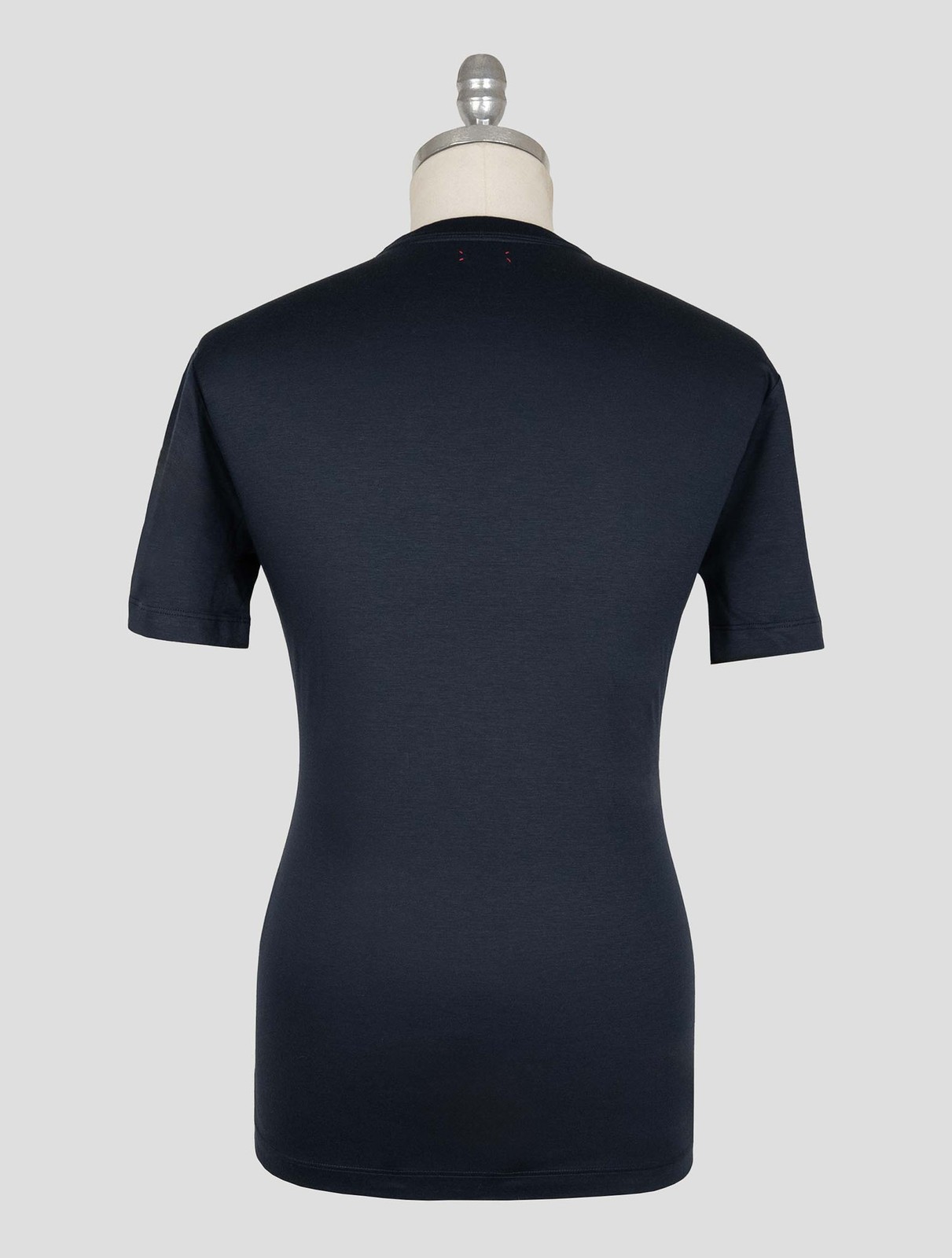 NEW KITON BLUE NAVY COTTON T-SHIRT EU 56 - US 46 - 2XL KMZ54 gallery