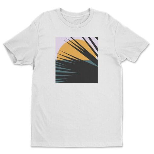 Palm Leaf Sunset T-Shirt S-3XL
