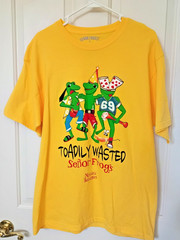 Señor Frogs T Shirt Toadily Wasted Nassau Bahamas Souvenir NWOT Large