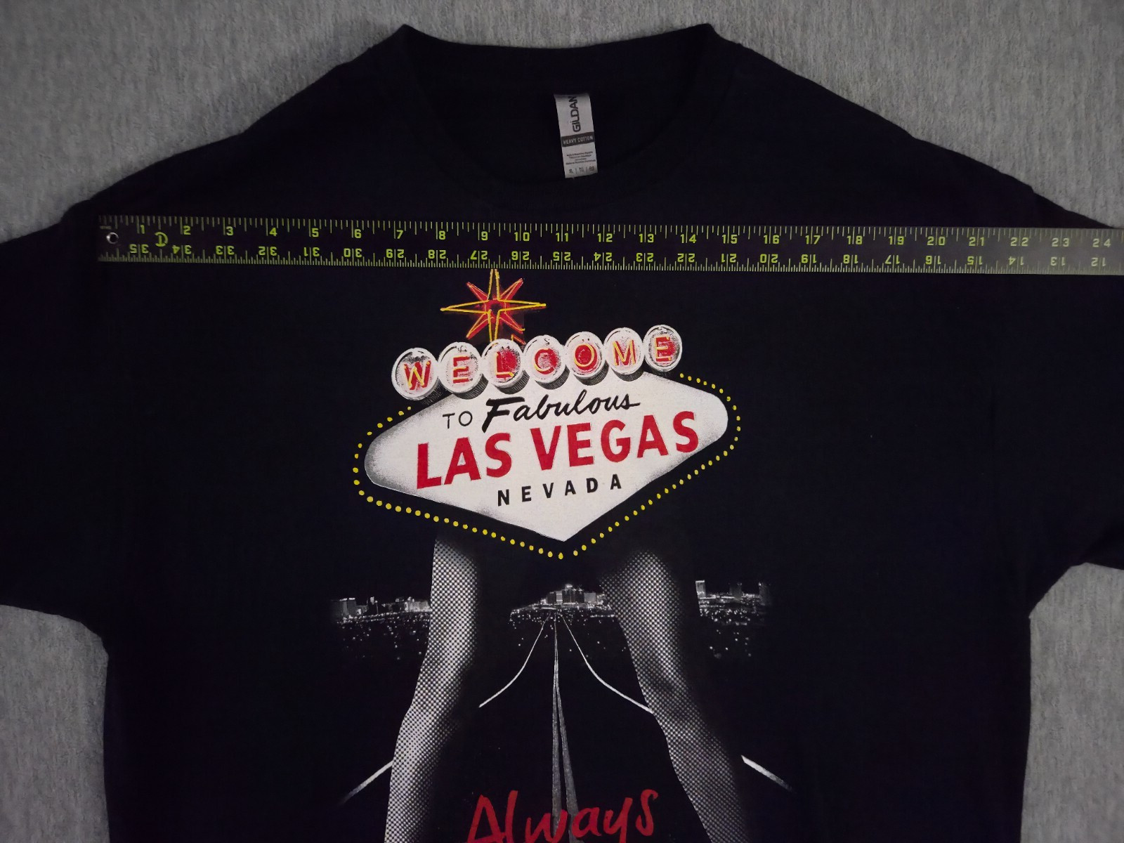 Welcome To Fabulous Las Vegas Nevada Shirt Always Open Adult XL Black gallery