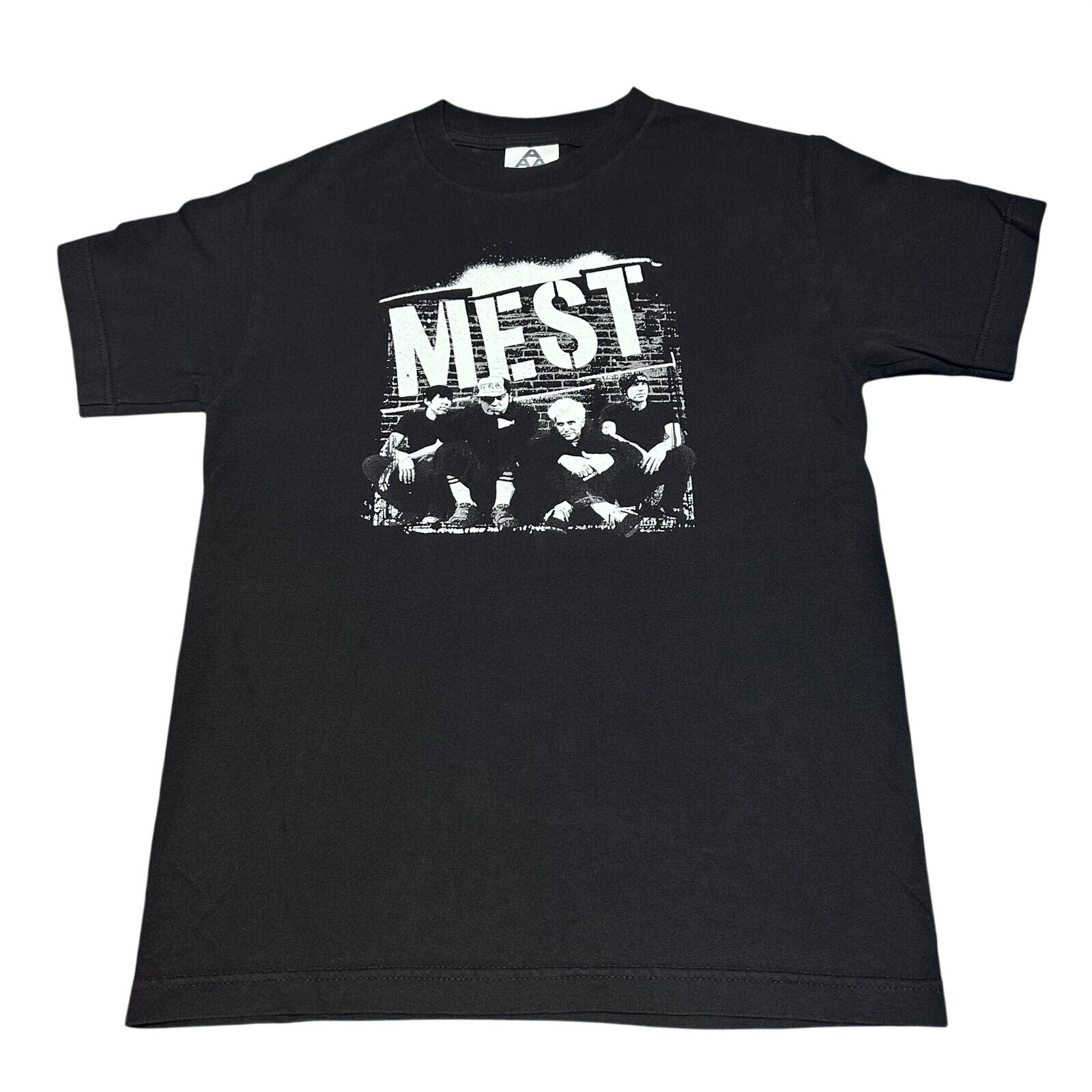 Vintage Y2K Mest Pop Punk Rock Band Graphic T-Shirt Size Small Grunge Rocker