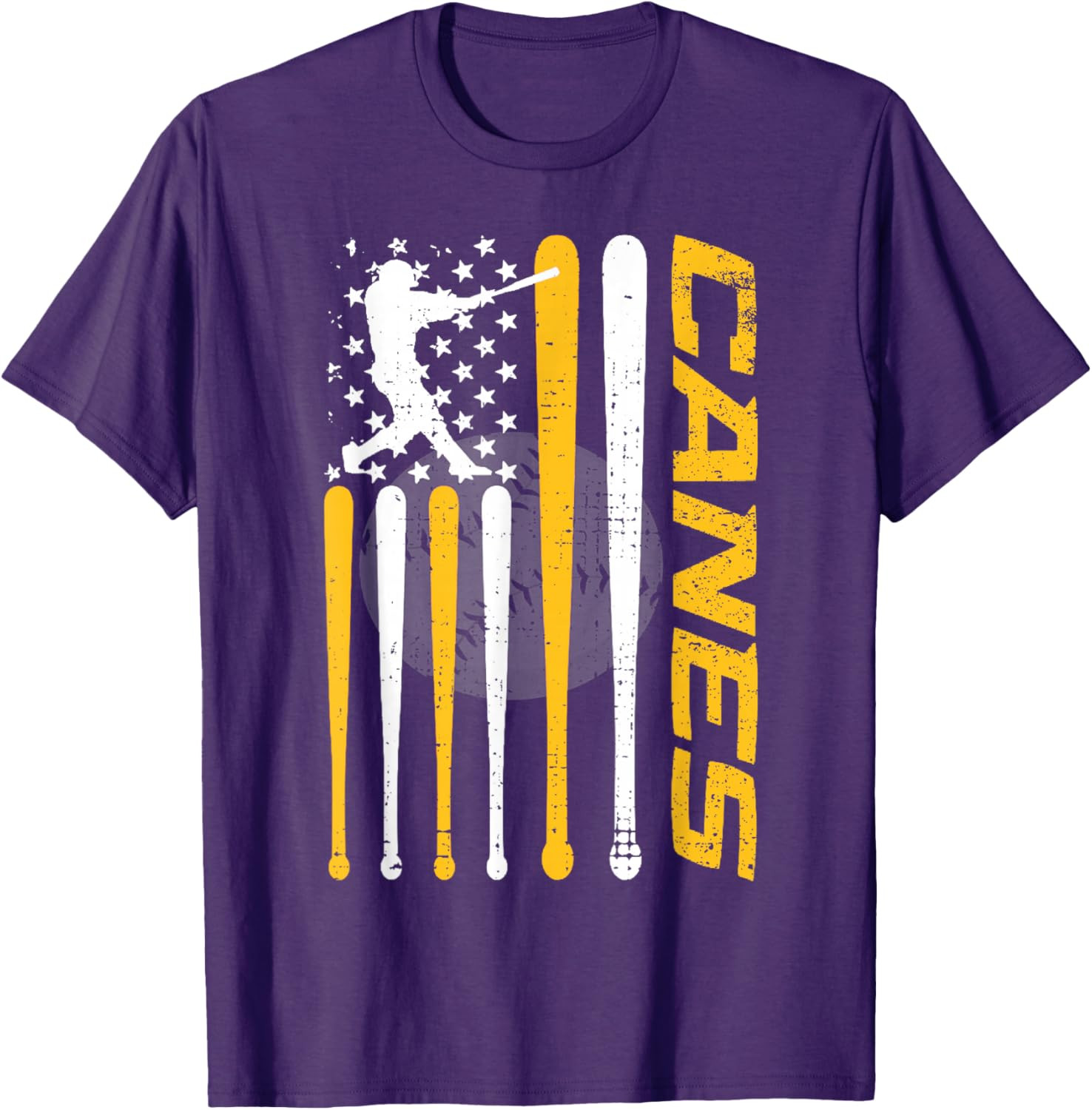 Vintage Canes Baseball Sports T-Shirt gallery