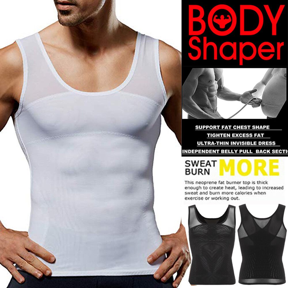 Gynecomastia Compression Vest Shirts Men Tank Top Slimming Body Shaper Underwear gallery