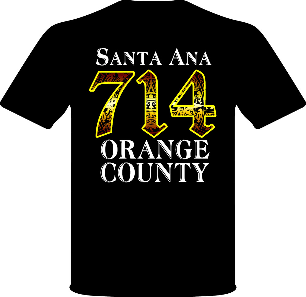 Orange county Aztec calendar tshirt 714 NEW any color any size contact seller