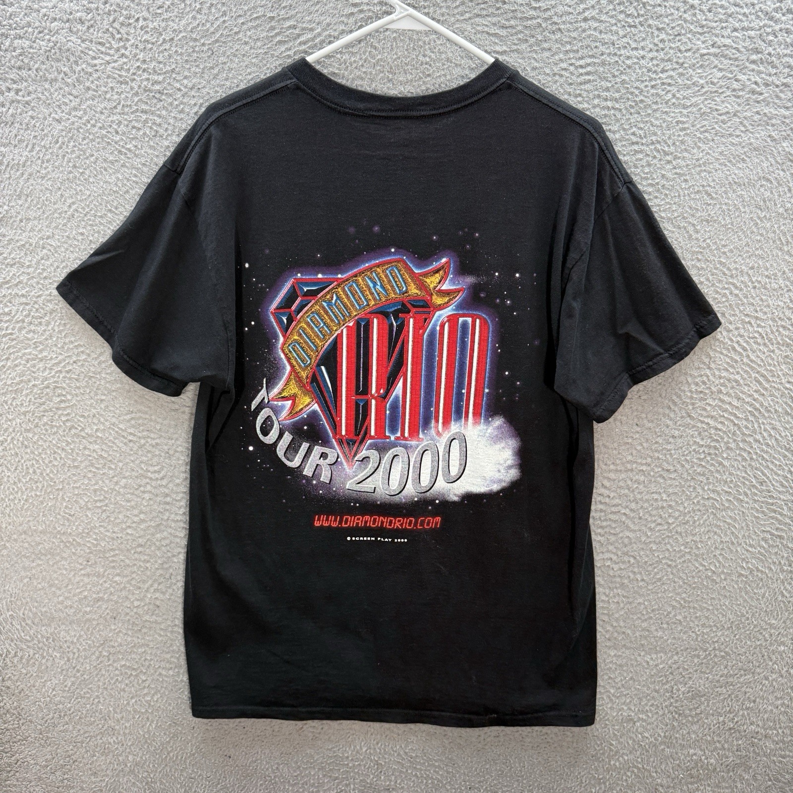 Vintage Diamond Rio Shirt Adult XL Black Crewneck Tee Country Music 90s Y2K gallery