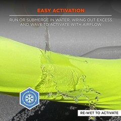 Cooling Hi Vis Reflective Shirt Class 2 UPF 50+ Lime – Instant Cooling Relief