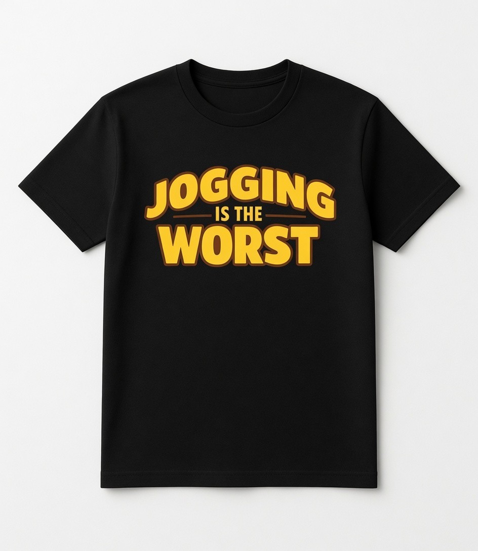 Jogging Is The Worst Funny Anti Running Graphic Tee Gift Shirt gallery