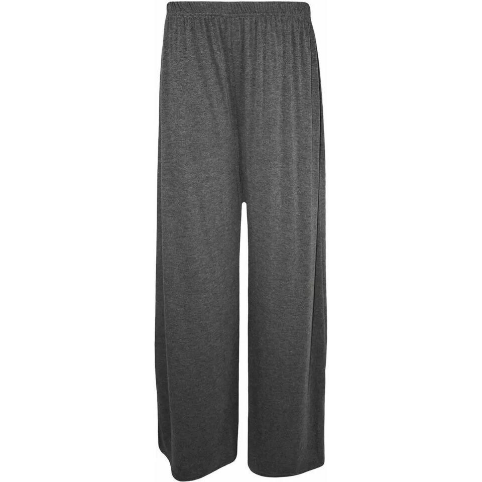 Ladies Palazzo Wide Leg Flared Elasticated Stretch Plain Trousers Womens Wide gallery