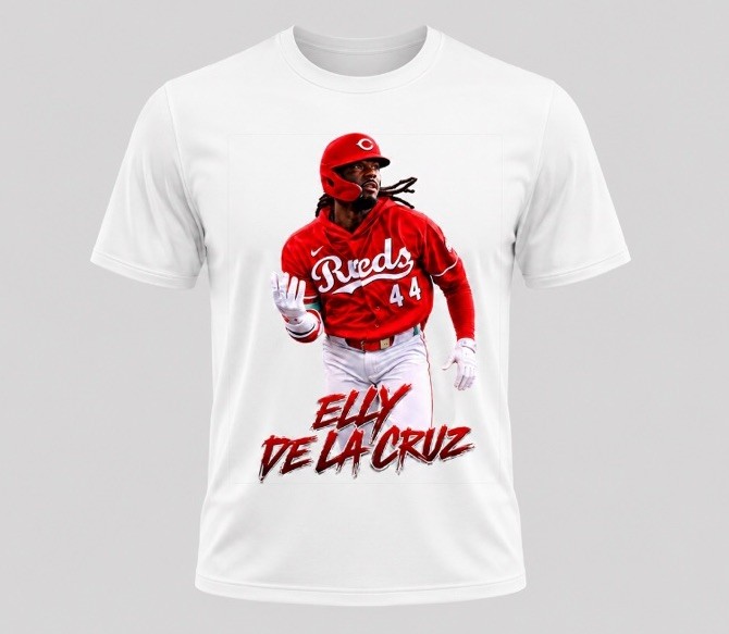 Elly De La Cruz Cincinnati Reds Graphic White T-Shirt Unisex All Sizes New gallery