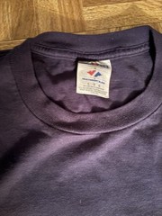 Nutmeg Mills Babe Ruth MLB Graphic Print Cotton Crew Neck Knit T-Shirt Blue L