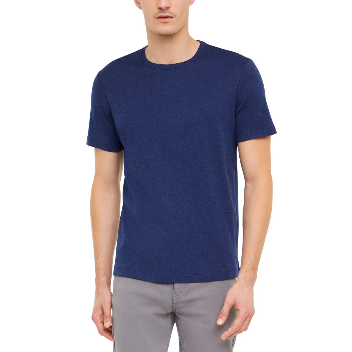 Banana Republic Mens Luxe Touch Tee Shirt Cotton Regular Fit T-Shirt Heather New gallery
