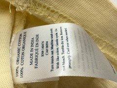 Faherty Men’s Sunwashed Organic Cotton Pocket T Shirt Pale Yellow Size M