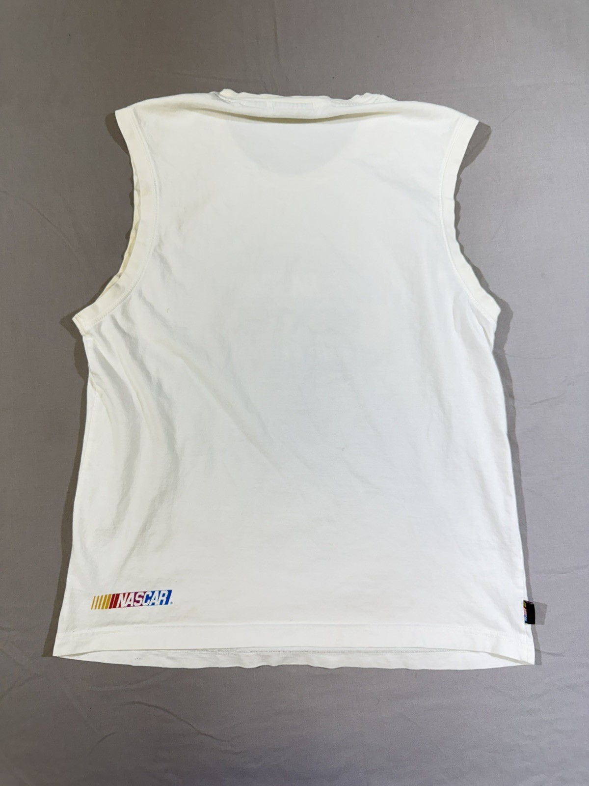 Vintage NASCAR White Muscle Tee Size Men’s XL gallery