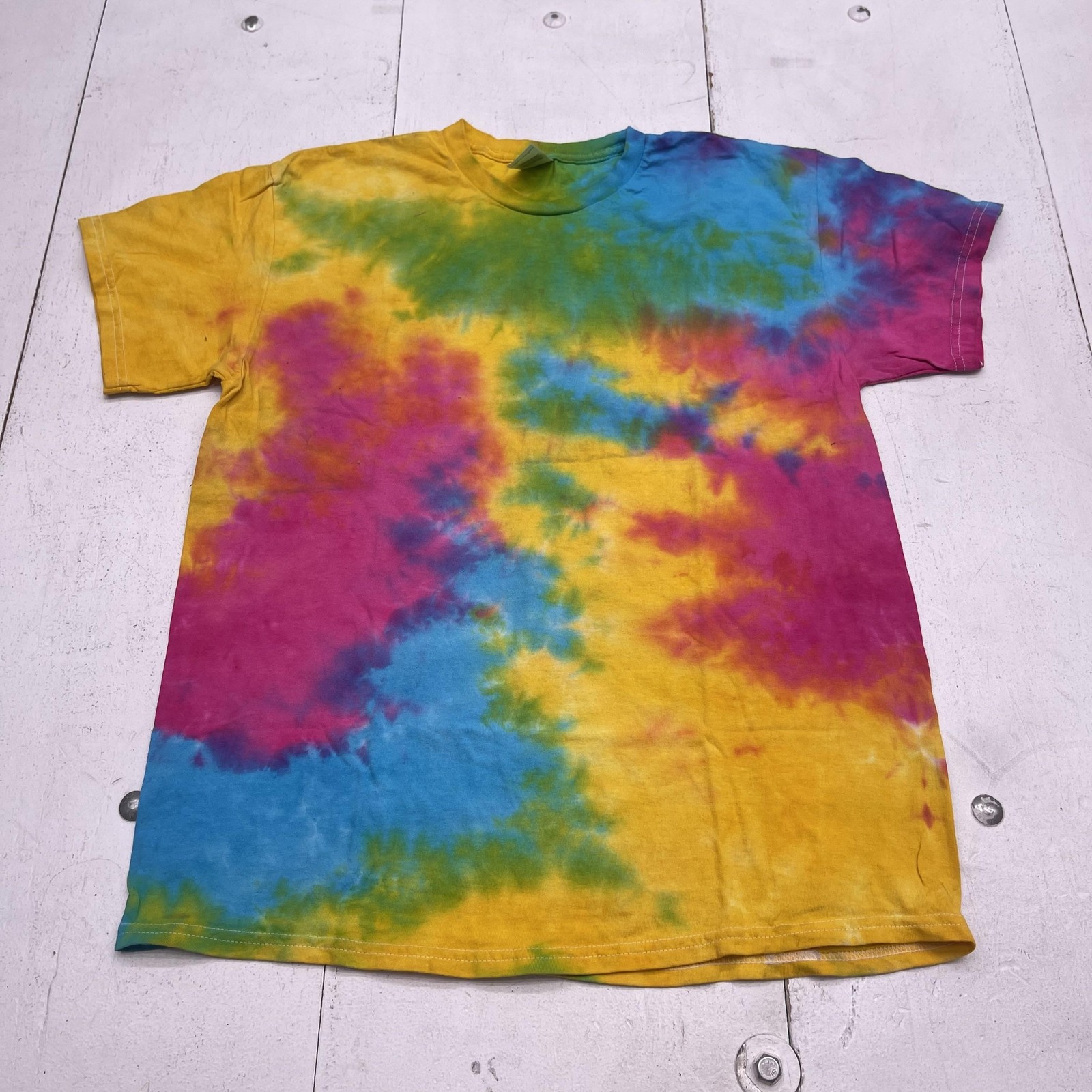 Colortone Shirt Mens Large Multicolor Tie Dye Graphic Tee Crewneck Cotton gallery