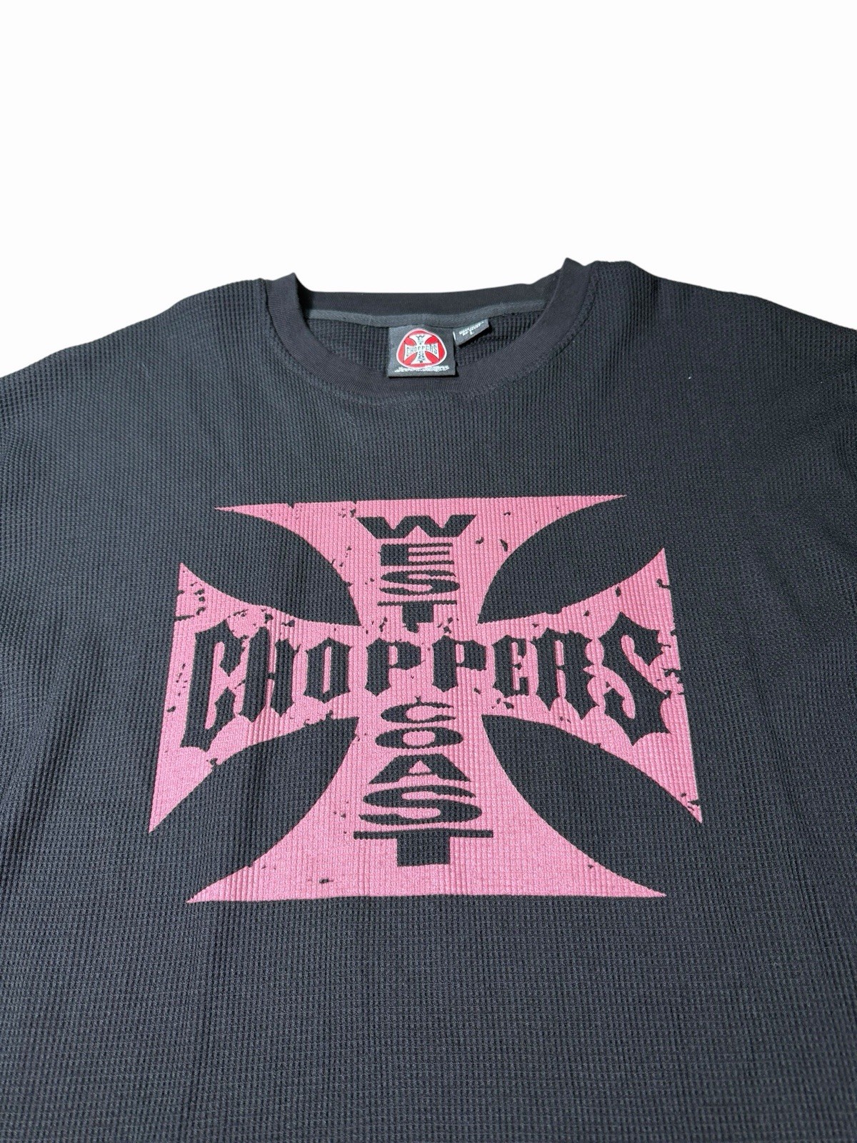 VTG West Coast Choppers Thermal Waffle Long Sleeve Size Large Oversized gallery