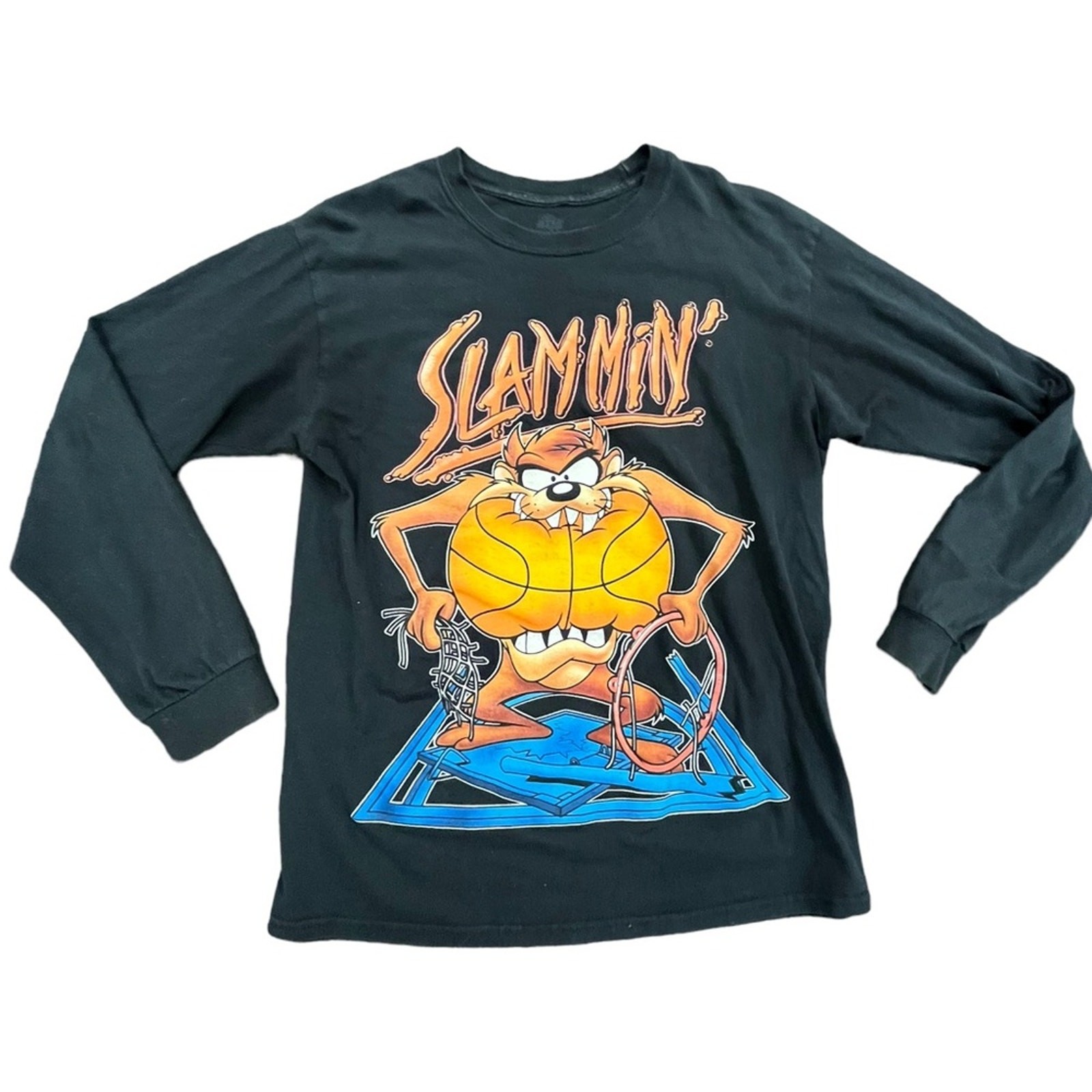 Space Jam Slammin Taz Shirt Med Black Space Jam