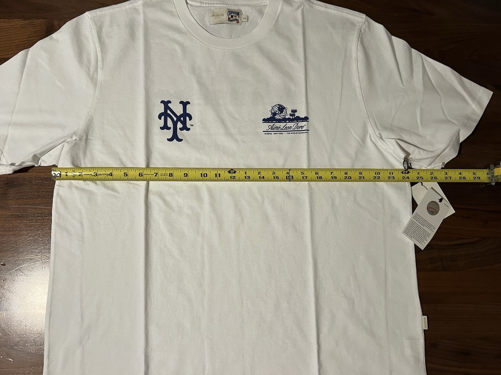Aime Leon Dore ALD x The New York Mets Unisphere Logo Tee White T-Shirt Size XXL gallery