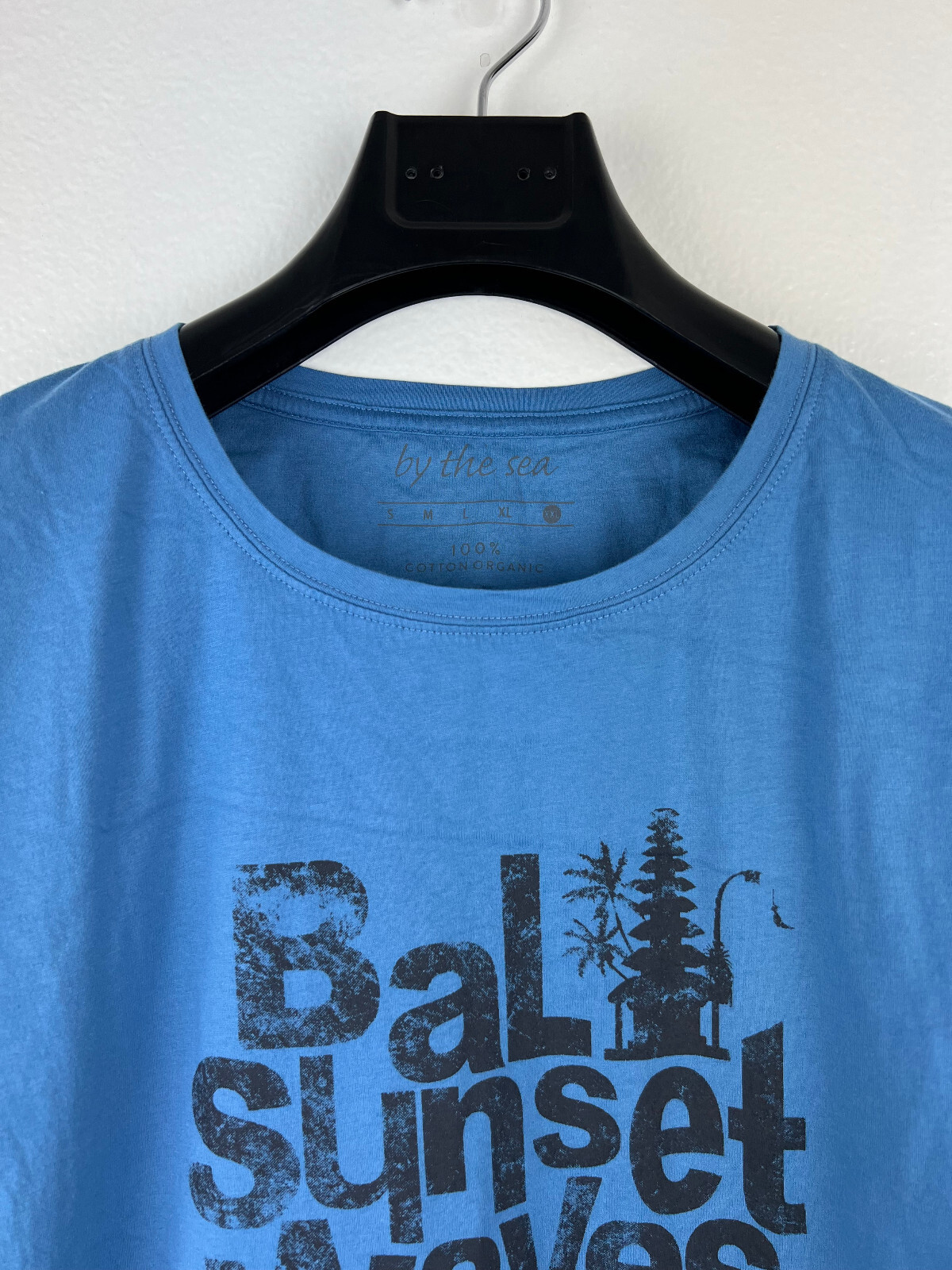 Bali Sunset Waves Shirt Mens 2XL Blue Graphic Crew Neck Short Sleeve Stretch gallery