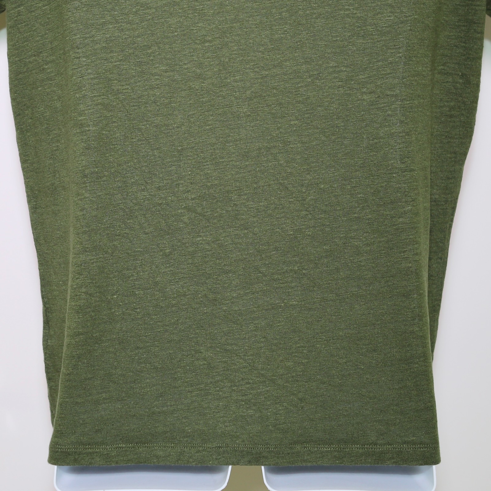 MC2 SAINT BARTH - Green 100% Linen Short Sleeve Crewneck T-Shirt - Men's Medium gallery