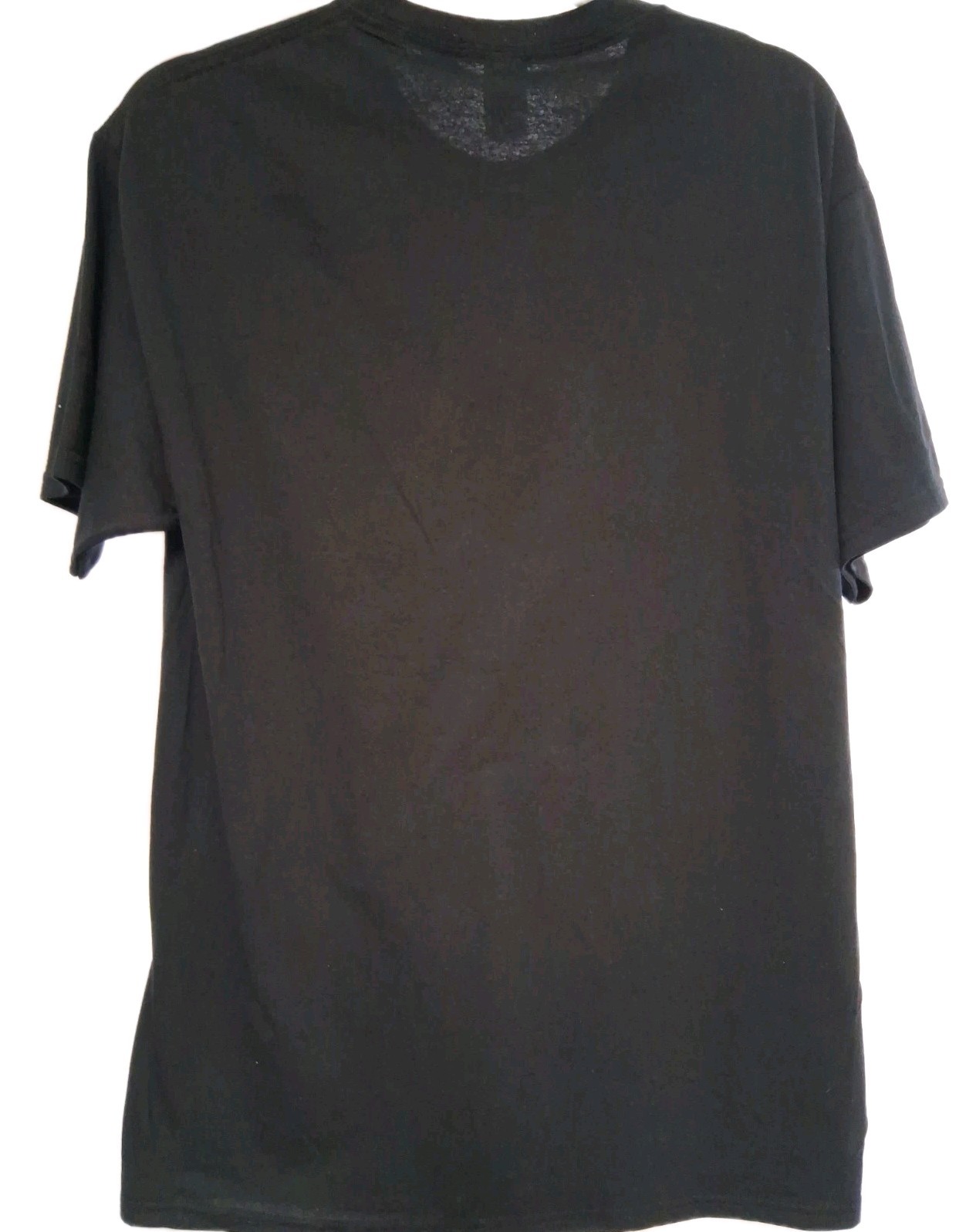 Fruit of the Loom Men's Grunge Skull T-Shirt Black M Skeleton Embroidered gallery