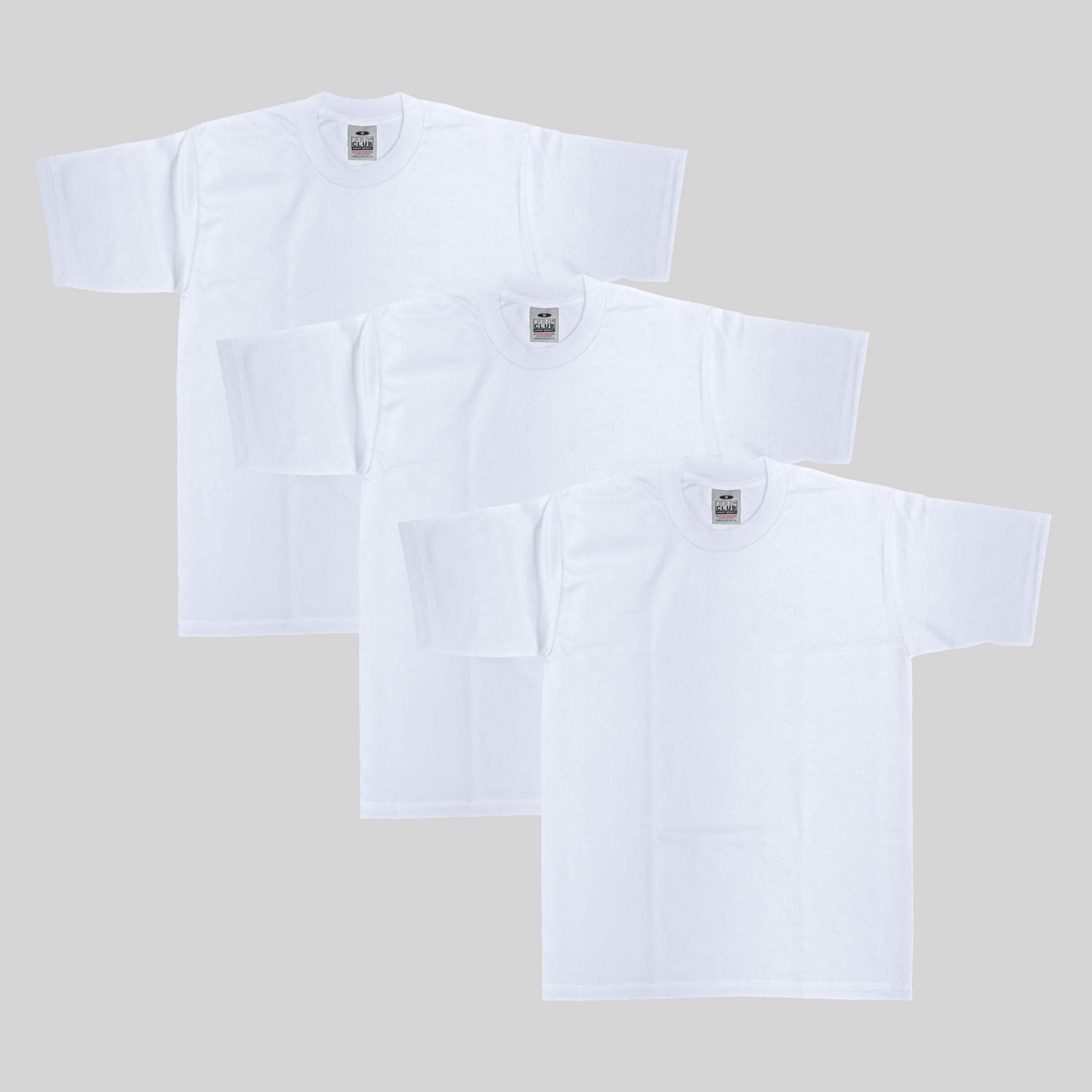 3-Pack Pro Club Men's Heavyweight Cotton Short Sleeve Crew Neck T-Shirt gallery