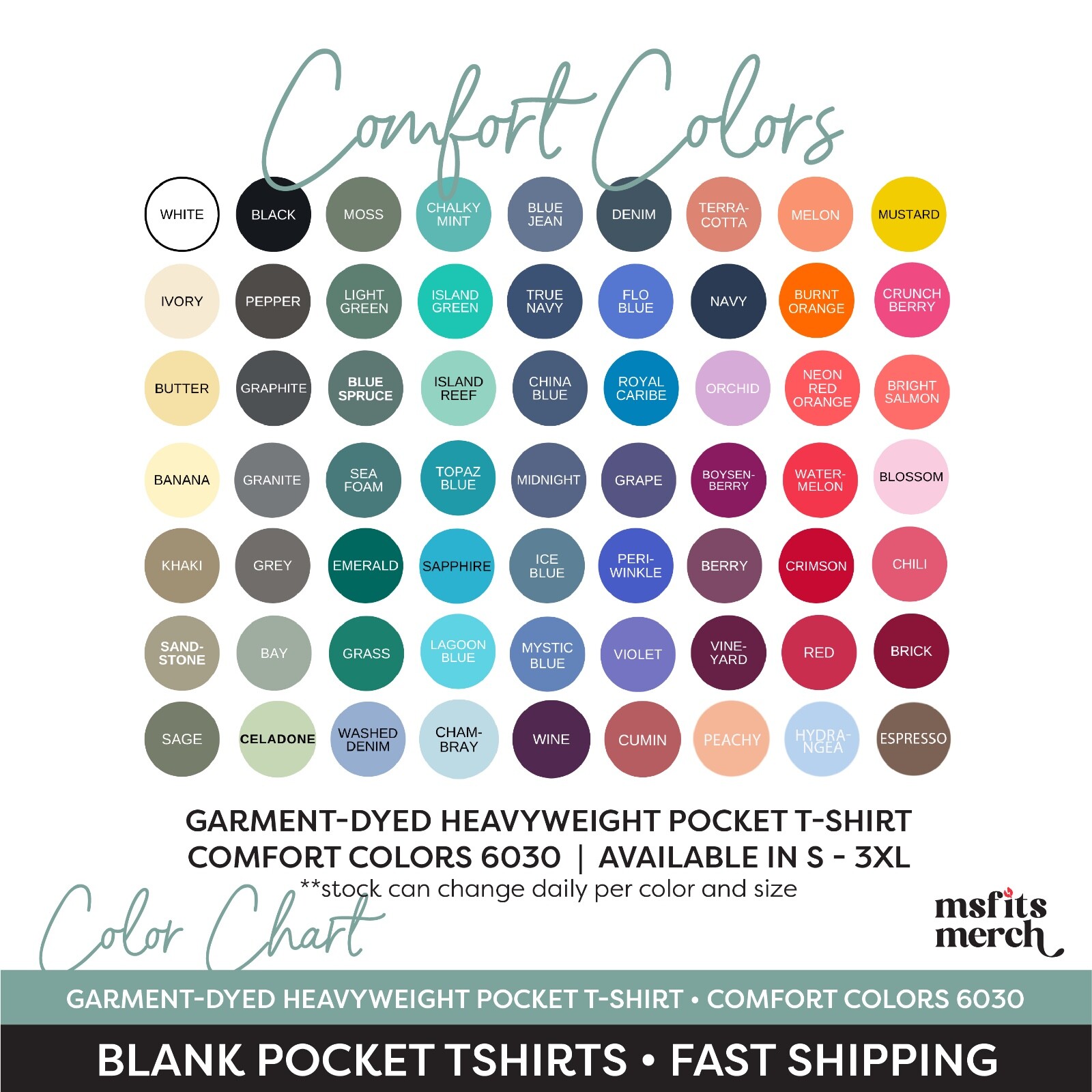 Comfort Colors 6030CC Unisex Short Sleeve Heavyweight Stylish Pocket T-Shirt gallery