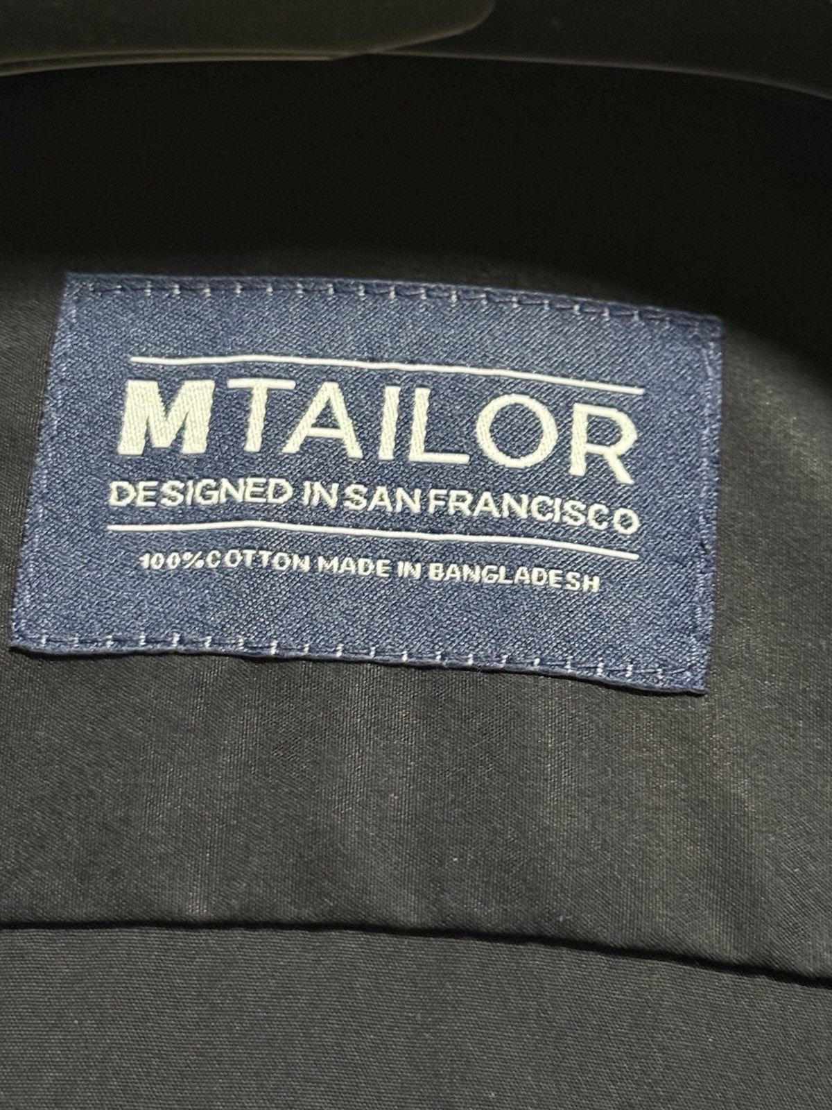 MTailor Men’s Black Shirt With Short Sleeves Size XL gallery