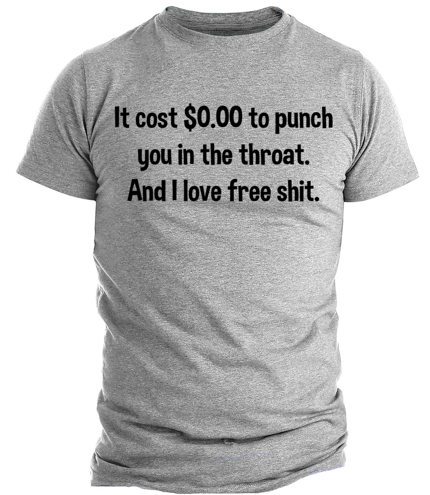 Humorous Rude Sarcastic Graphic Novelty Offensive Funny T Shirt Throat Punch Tee gallery