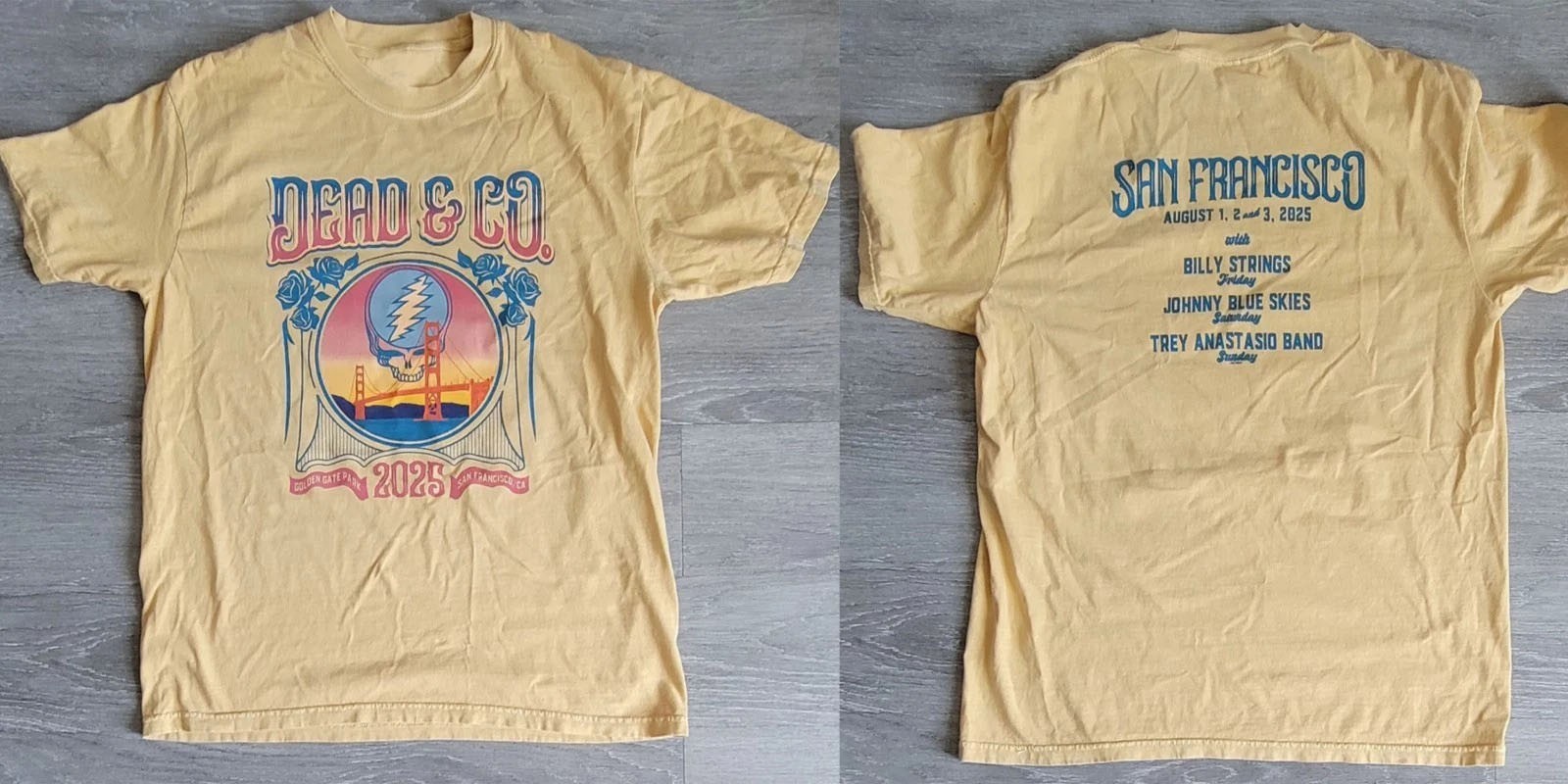 Dead and Company Shirt Daisy Golden Gate Park 2025 reprint gallery